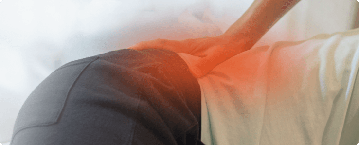 Person experiencing sciatica