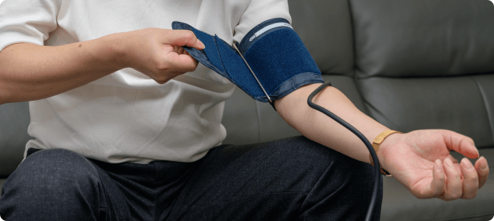Person practicing good posture for trigeminal-neuralgia prevention