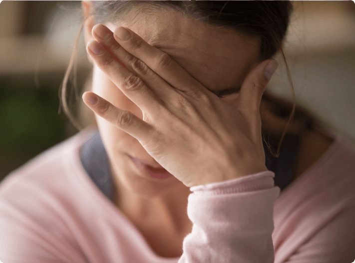 Person experiencing trigger point injections symptoms